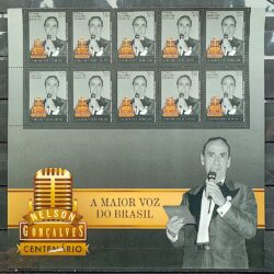 C 3828 Selo Centenario Nelson Goncalves Musica 2019 Vinheta 10 Unidades
