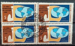 C 630 Selo Feira Nacional do Calcado Novo Hamburgo Mapa Economia 1969 Quadra CPD SP 1