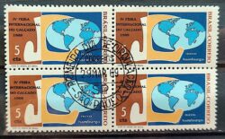 C 630 Selo Feira Nacional do Calcado Novo Hamburgo Mapa Economia 1969 Quadra CPD SP 2