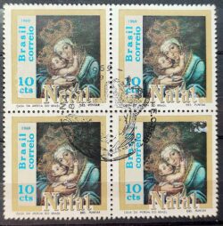 C 659 Selo de Natal Religiao Arte 1969 Quadra CBC Guanabara