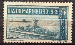 C 660 Selo Dia do Marinheiro Marinha Navio 1969