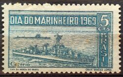 C 660 Selo Dia do Marinheiro Marinha Navio 1969 4