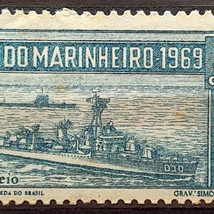 C 660 Selo Dia do Marinheiro Marinha Navio 1969 4