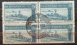C 660 Selo Dia do Marinheiro Marinha Navio 1969 Quadra CPD Guanabara