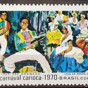 C 663 Selo Carnaval Carioca Festa Musica 1969 3