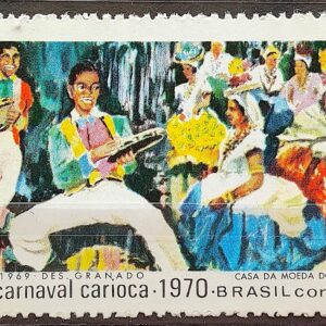 C 663 Selo Carnaval Carioca Festa Musica 1969 4