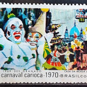 C 664 Selo Carnaval Carioca Festa Musica 1969 CLM 1