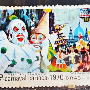 C 664 Selo Carnaval Carioca Festa Musica 1969 CLM 3