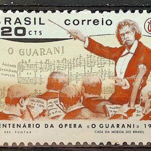 C 667 Selo Centenario Opera O Guarani Carlos Gomes Musica 1970