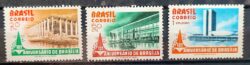 C 669 Selo Aniversario de Brasilia 1970 Serie Completa MH