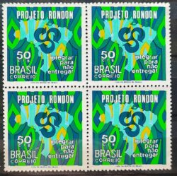 C 672 Selo Projeto Rondon Mapa Integracao 1970 Quadra CMC