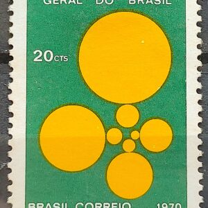 C 677 Selo Recenseamento do Brasil Geografia 1970 MH