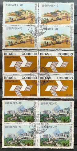 C 688 Selo Lubrapex Rio de Janeiro 1970 Quadra CPD Guanabara Serie Completa