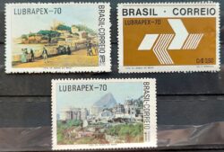 C 688 Selo Lubrapex Rio de Janeiro 1970 Serie Completa