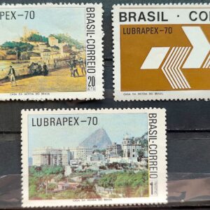 C 688 Selo Lubrapex Rio de Janeiro 1970 Serie Completa