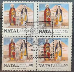 C 691 Selo Natal Sagrada Familia Religiao 1970 Quadra CBC Guanabara