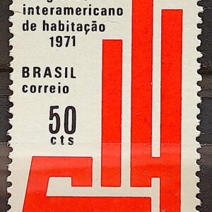 C 693 Selo Congresso Internacional de Habitacao Rio de Janeiro 1971 1