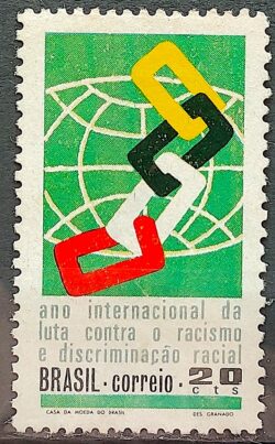 C 694 Selo Luta Contra Racismo Discriminacao Racial Direito 1971 MH 1