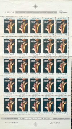 C 698 Selo Basquete Feminino Mao Mulher 1971 Folha