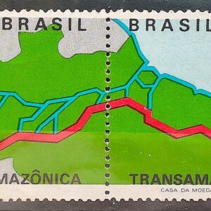 C 699 Selo Transamazonica Mapa Transporte 1971 Setenant