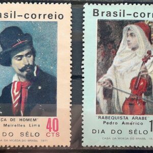 C 701 Selo Dia do Selo Arte Musica Mulher 1971 Serie Completa 1