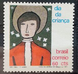 C 712 Selo Dia da Crianca Datas Comemorativas 1971