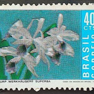 C 713 Selo Promocao da Orquidea Flor Flora 1971 CLM