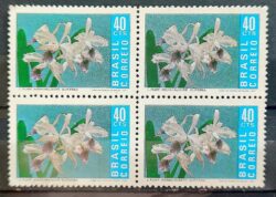 C 713 Selo Promocao da Orquidea Flor Flora 1971 Quadra