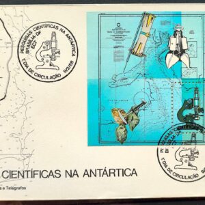 Envelope FDC 440 1988 Antartica Antartida Mapa Ciencia CBC BSB