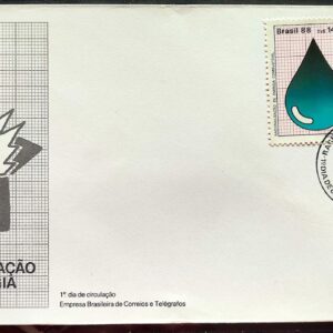 Envelope FDC 441 1988 Racionalizacao de Energia CBC BSB 1