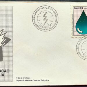 Envelope FDC 441 1988 Racionalizacao de Energia CBC BSB 3