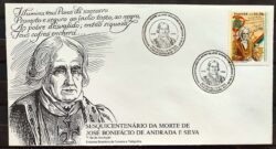 Envelope FDC 443 1988 Jose Bonifacio Marinha Independencia CBC RJ