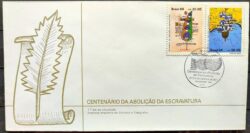 Envelope FDC 444 1988 Abolicao da Escravatura Escravidao CBC BA 1