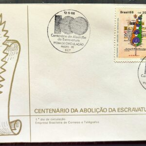 Envelope FDC 444 1988 Abolicao da Escravatura Escravidao CBC PE