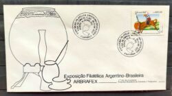 Envelope FDC 457 1988 Arbrafex Cavalo Filatelia Chimarrao CBC RS
