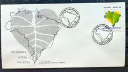 Envelope FDC 466 1989 Programa Nossa Natureza Mapa Meio Ambiente CBC BSB 01