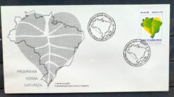 Envelope FDC 466 1989 Programa Nossa Natureza Mapa Meio Ambiente CBC BSB 03