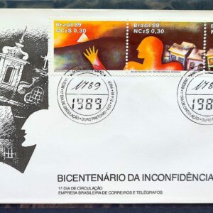 Envelope FDC 467 1989 Inconfindencia Mineira Historia CBC MG 01