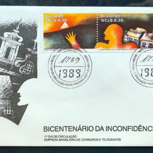 Envelope FDC 467 1989 Inconfindencia Mineira Historia CBC MG 02