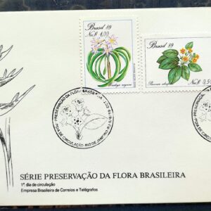Envelope FDC 469 1989 Flora Brasileira CBC BSB 02