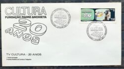 Envelope FDC 470 1989 TV Cultura Comunicacao Televisao CBC SP 04