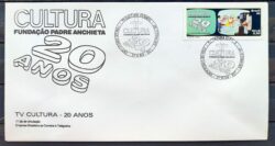Envelope FDC 470 1989 TV Cultura Comunicacao Televisao CBC SP 05