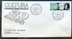 Envelope FDC 470 1989 TV Cultura Comunicacao Televisao CBC SP 06