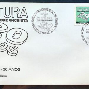 Envelope FDC 470 1989 TV Cultura Comunicacao Televisao CBC SP 06