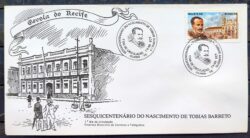 Envelope FDC 470 1989 Tobias Barreto CBC PE 01