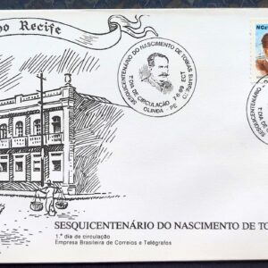 Envelope FDC 470 1989 Tobias Barreto CBC PE 01