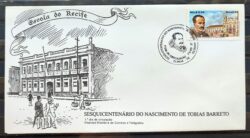 Envelope FDC 470 1989 Tobias Barreto CBC PE 02