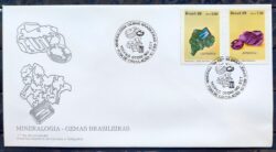 Envelope FDC 474 1989 Mineralogia Pedras Preciosas Turmalina Ametista CBC MG 01