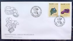 Envelope FDC 474 1989 Mineralogia Pedras Preciosas Turmalina Ametista CBC MG 02