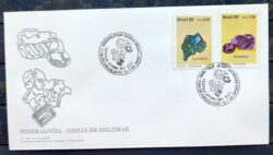 Envelope FDC 474 1989 Mineralogia Pedras Preciosas Turmalina Ametista CBC MG 03